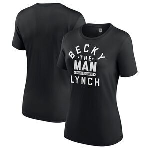 WWE Becky Lynch The Man Back To Business Black Short Sleeve Tee. Small. NEW.